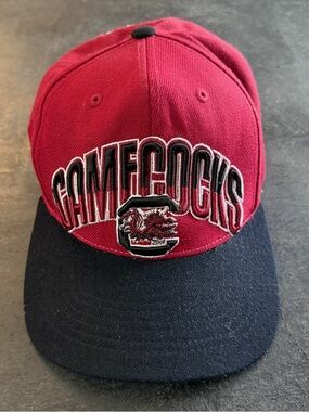 Vintage TOTW South Carolina Gamecocks BlockHead USC Snapback Hat Top World 90s
